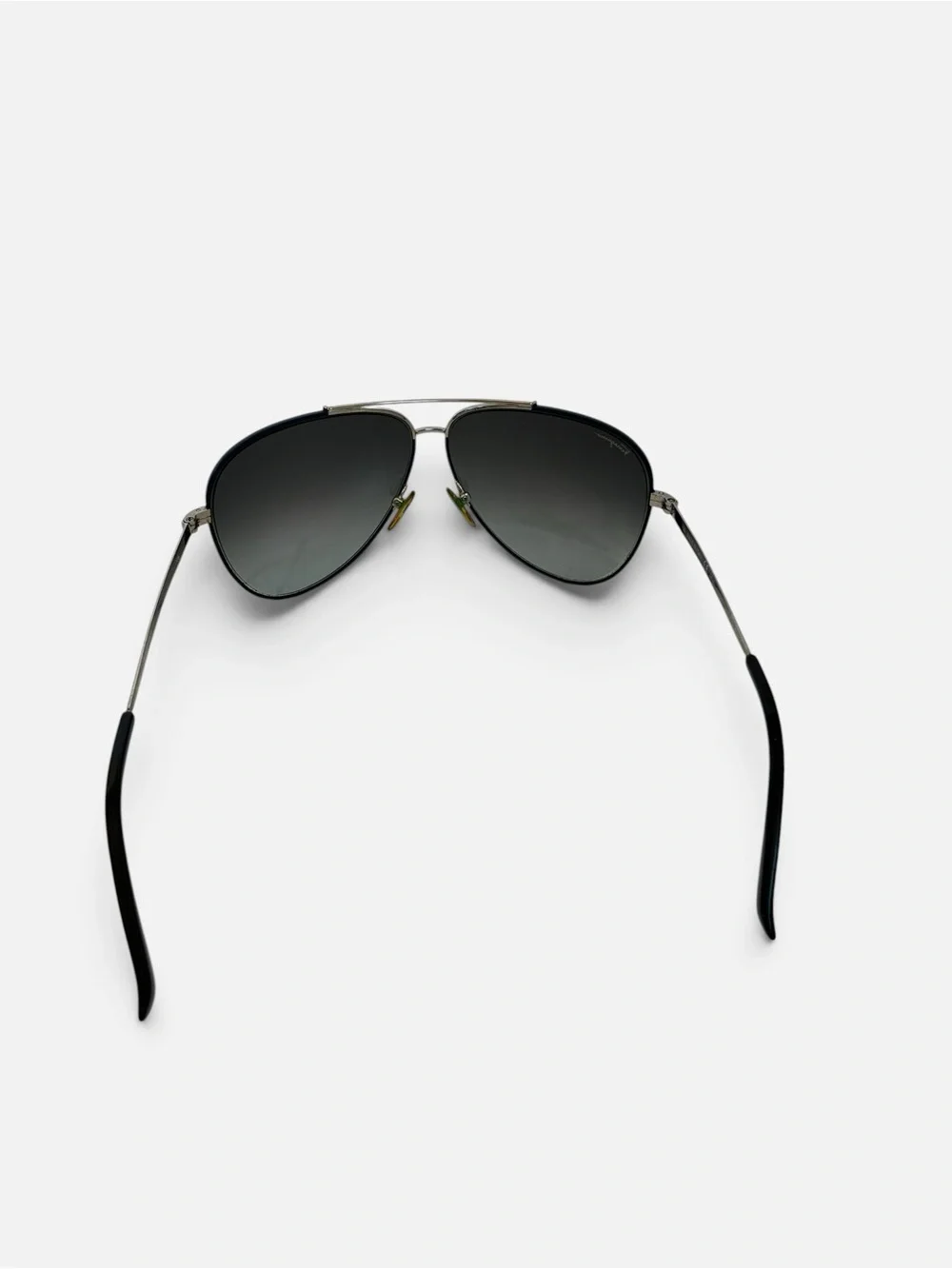 Salvatore Ferragamo Aviator Sunglasses in Black and Silver-Tone - Picture 4 of 6